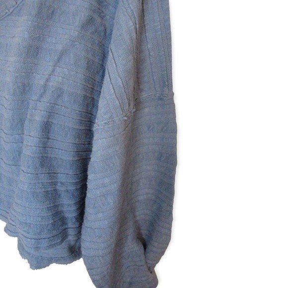 We The Free Sweater Top Calissa Hacci Blue Size Medium - Picture 5 of 10